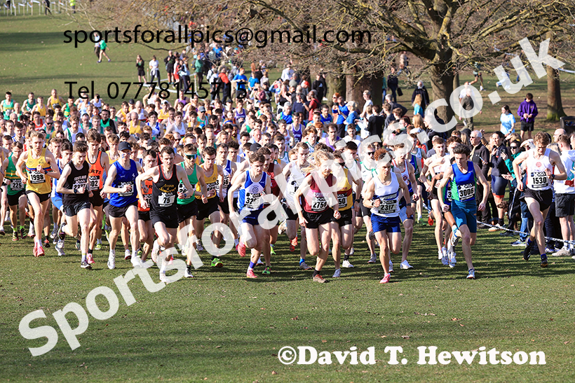 Senior mens 2025 UK CAU Inter Counties Cross Country Champs., Wollaton Park, Nottingham. Photo: David T. Hewitson/Sports for All Pics